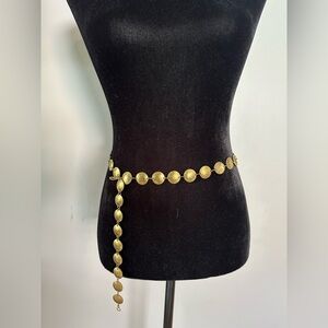 1975 Copper Coin Belt ( Peruvian vintage coin )